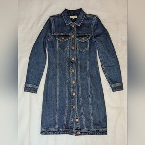 Madewell Denim Mini Dress Used XS